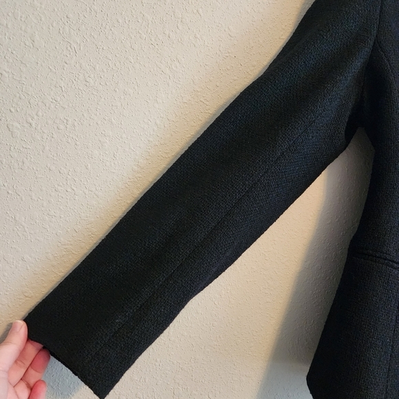 Lafayette 148 New York Black Zippered Jacket Size 10 - Picture 8 of 12